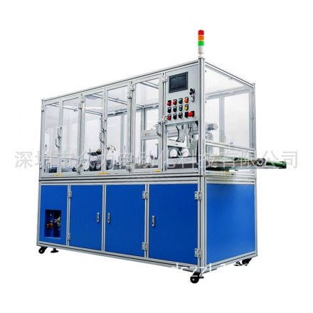 衆力線材裁切貼标打卷一體機